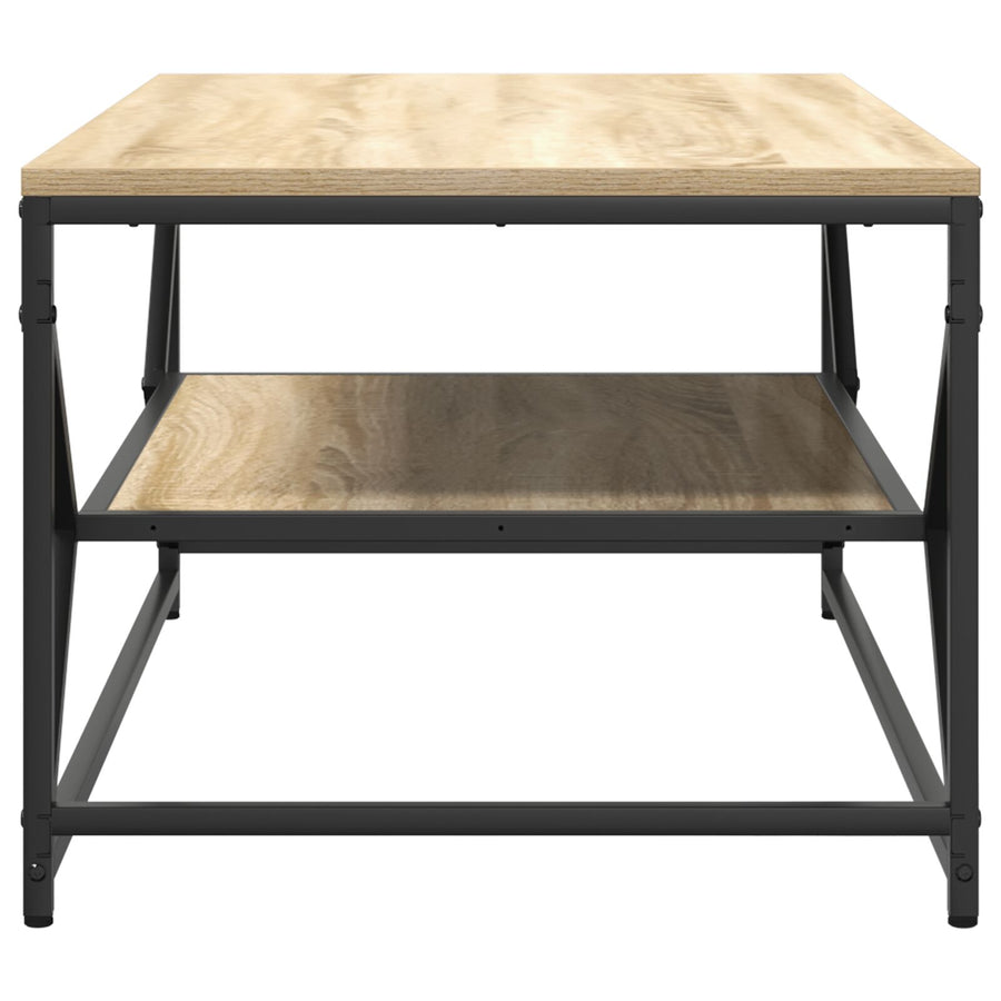 Salontafel Met Plank Bewerkt Hout Sonoma Eiken 90 x 50 x 40 cm
