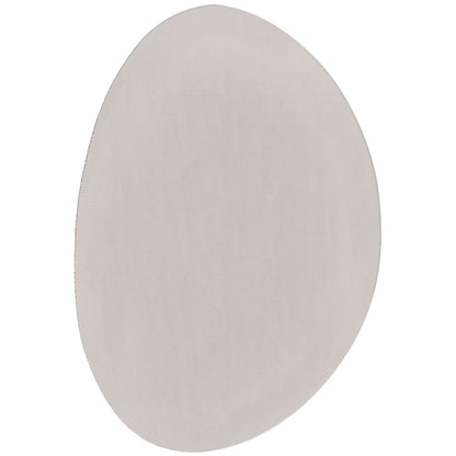 Vloerkleed 'Huarte' Kort Pool Zacht En Wasbaar Zandkleurig 120 x 170 cm Ovaal-Asymmetrisch