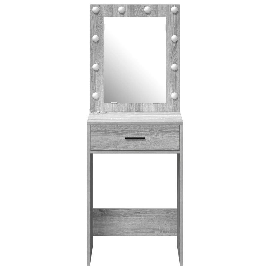 Kaptafel Met Led Verlichting Grijs Sonoma 50 x 41 x 135 cm