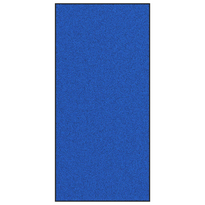 Deurmat Wasbaar Blauw 120X250 Cm