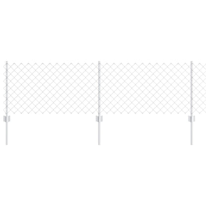 Kettinglink Hek Met 22 U-Palen Zilver 0.6X25 M Staal