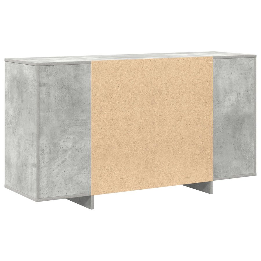 Beton Grijs Dressoir Beton Grijs Bewerkt Hout 135 X 41 X 75 Cm