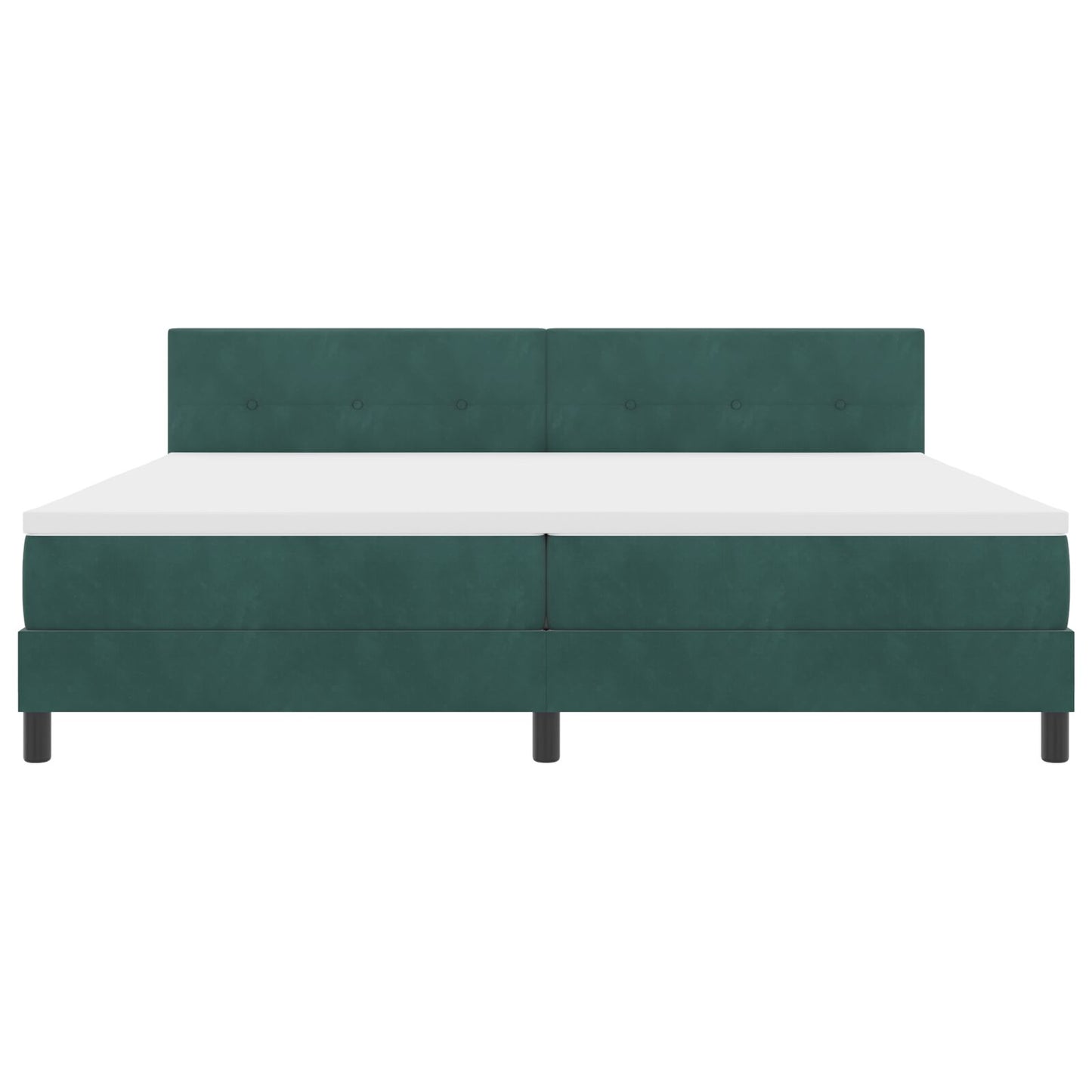Boxspringbed Met Matras Donkergroen 200X200 Cm Velvet Blauw
