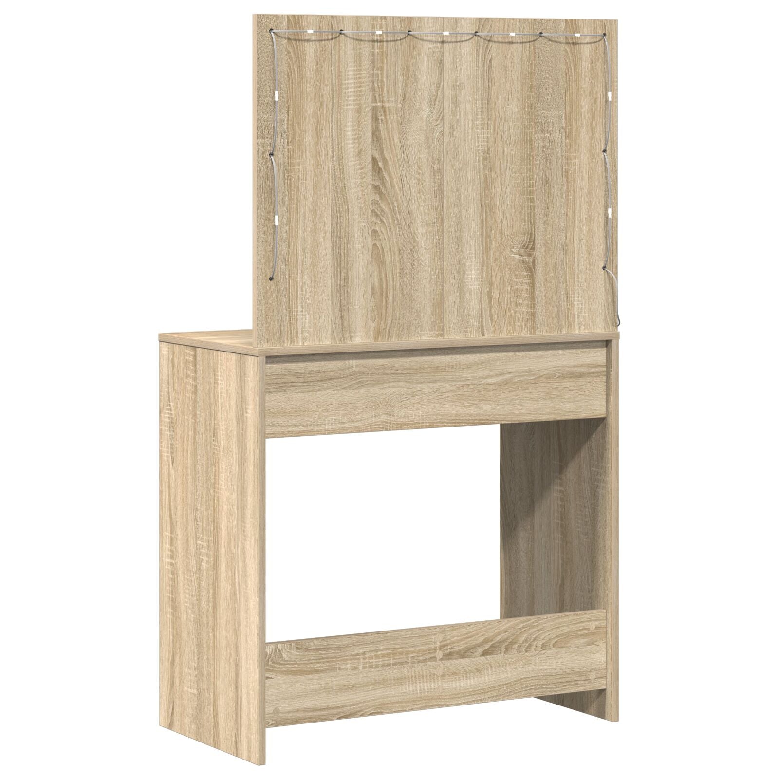 Kaptafel Met Led-Verlichting Sonoma eiken 78.5 x 41 x 135 cm