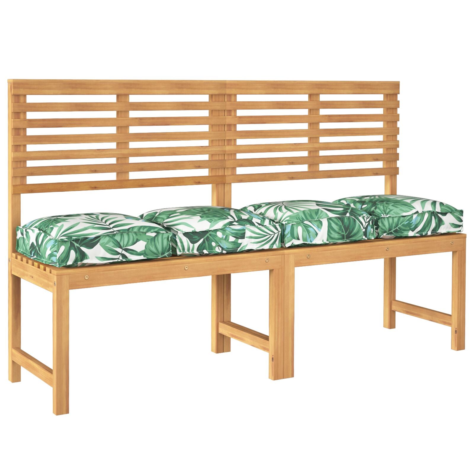 Pallet Kussens Voor Zit 4 Stuks 40X40X8 Cm Oxfordstof Bladerenpatroon