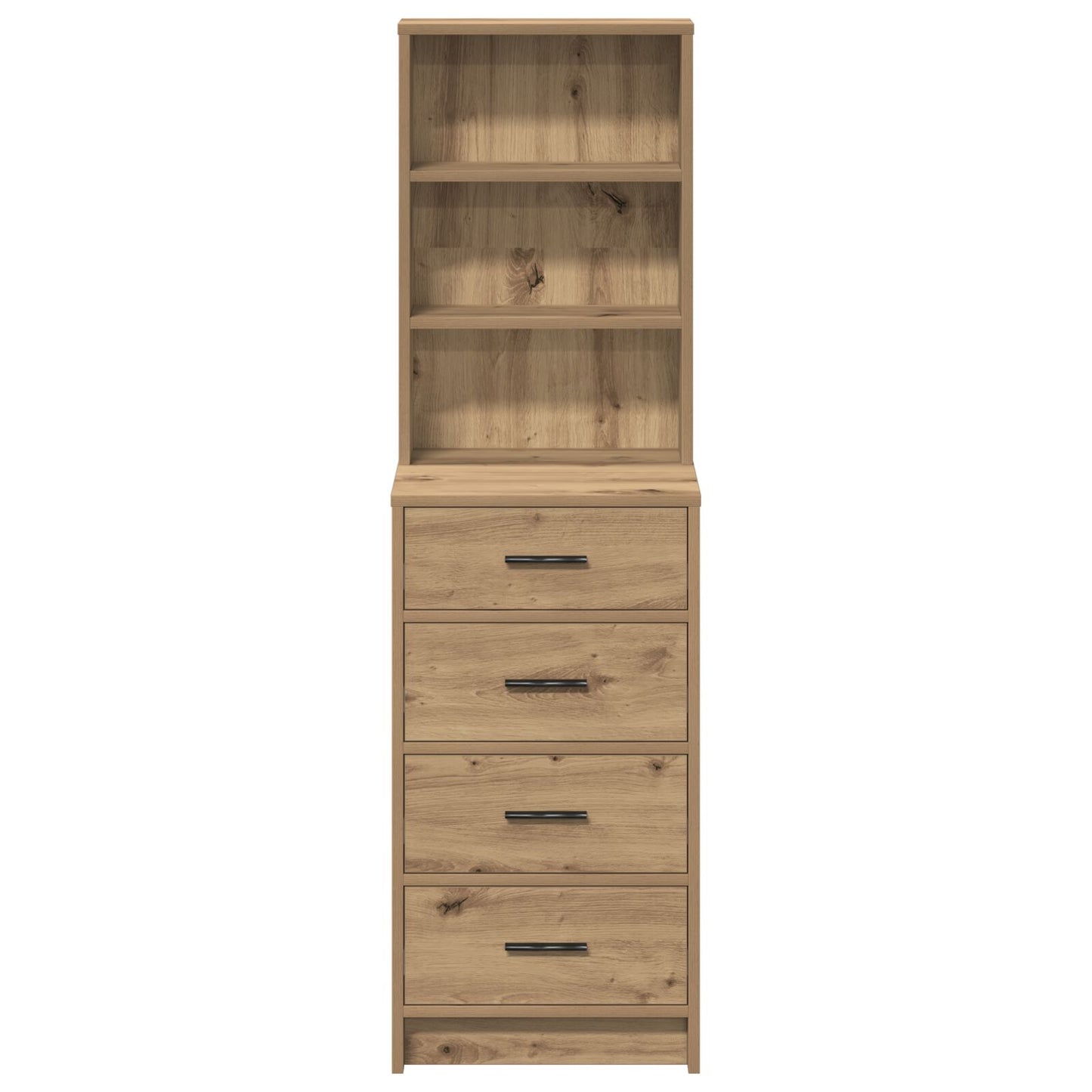 Hoogkast 40X41X135 Cm Bewerkt Hout Ambachtelijk eiken