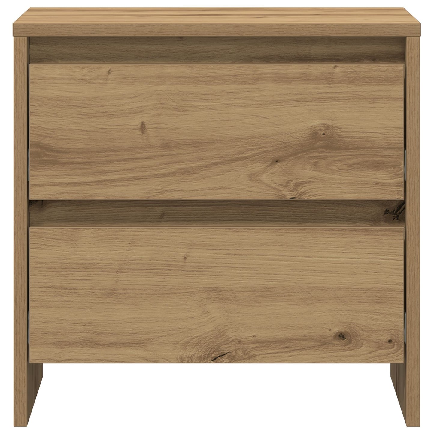 Nachtkastje 45X34X44,5 Cm Bewerkt Hout 1 Artisan eiken
