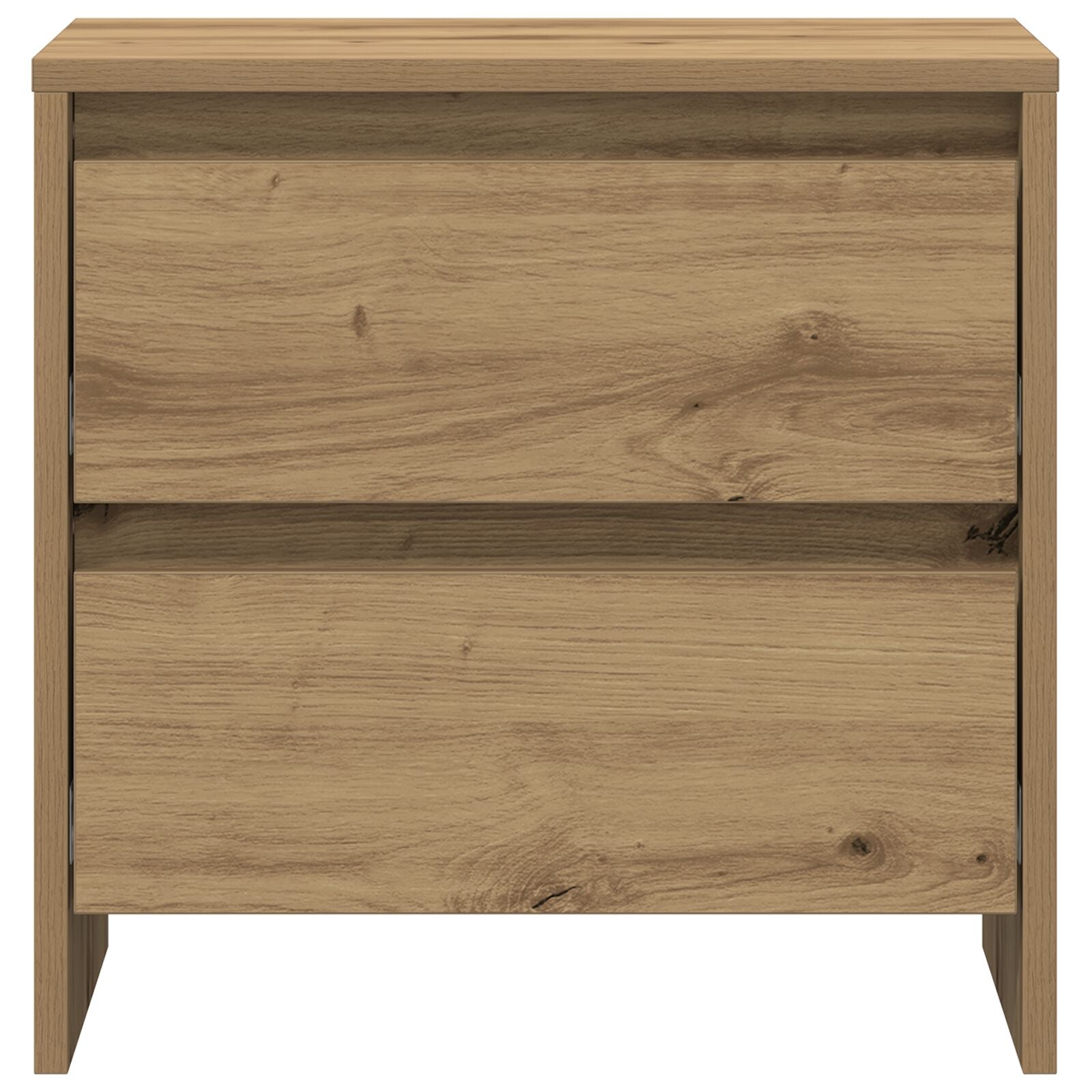 Nachtkastje 45X34X44,5 Cm Bewerkt Hout 1 Artisan eiken