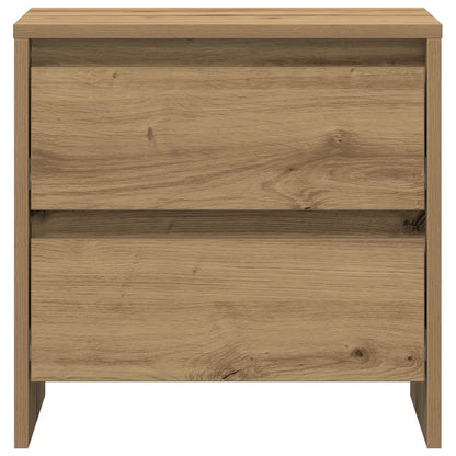 Nachtkastje 45X34X44,5 Cm Bewerkt Hout 1 Artisan eiken
