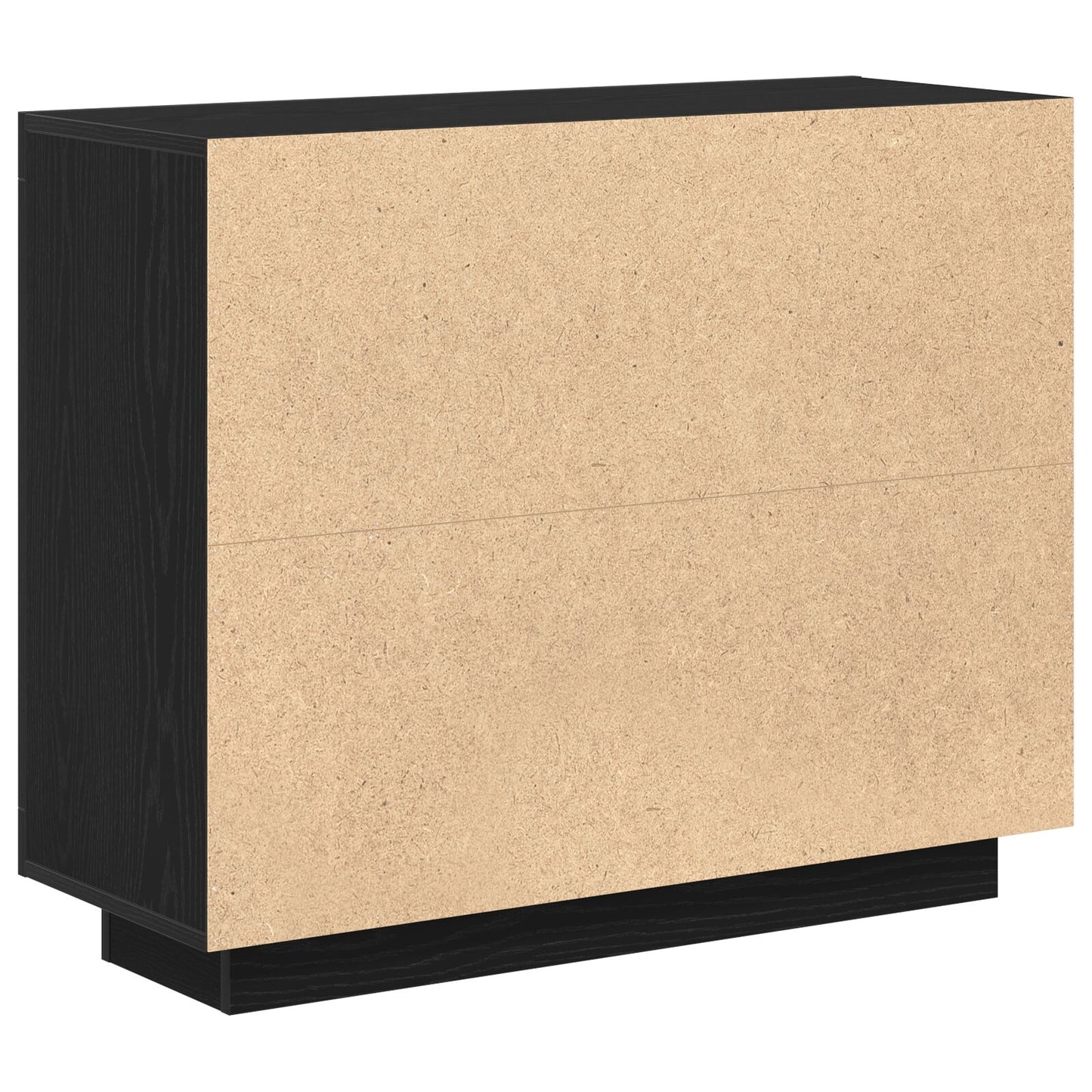 Sideboard 92X35X75 Cm Engineered Wood Zwart eiken