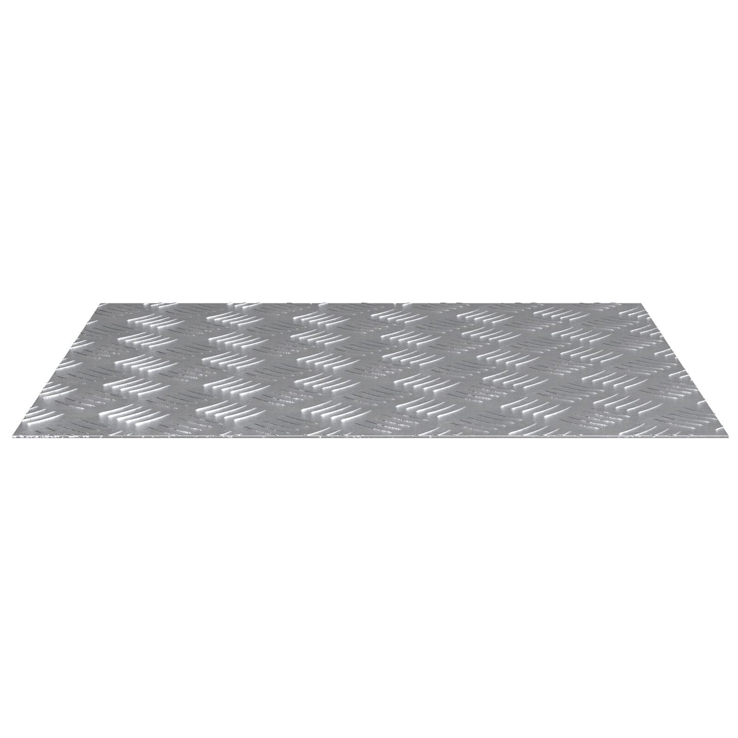 Aluminium Checker Platen 2 Stuks Antislip 60X50 Cm 60 x 50 x 0.2 cm Rechthoekig
