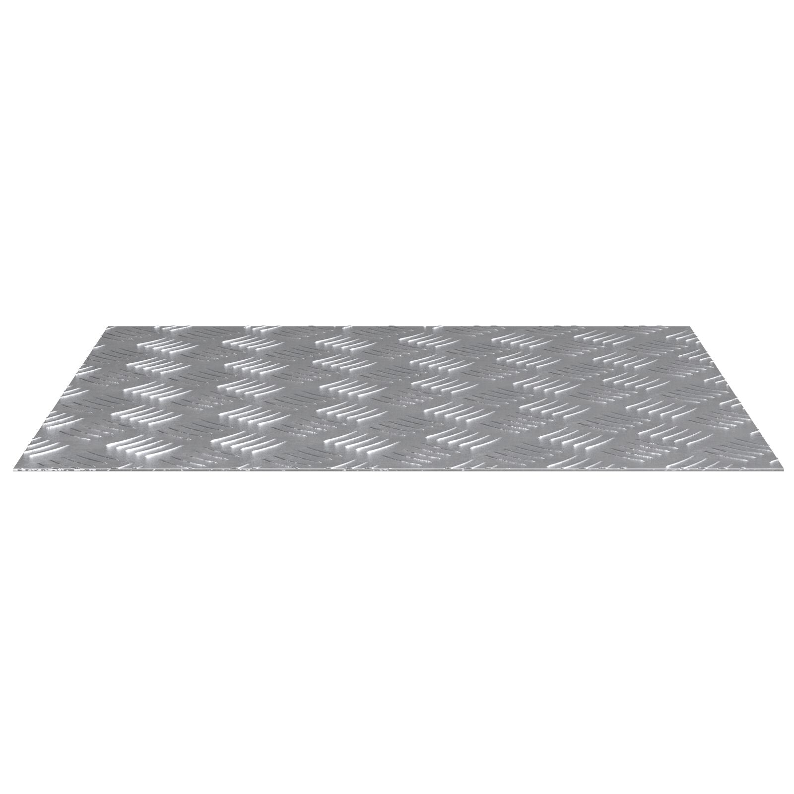 Aluminium Checker Platen 2 Stuks Antislip 60X50 Cm 60 x 50 x 0.2 cm Rechthoekig