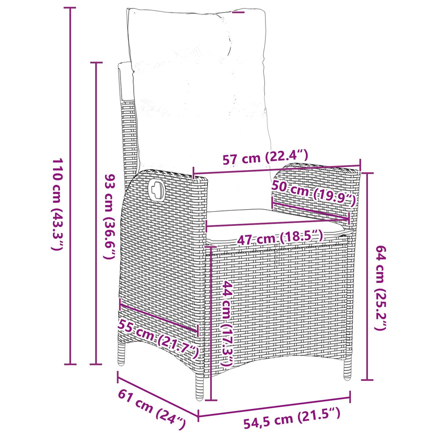 5-Delige Tuin Eettafel Set Met Kussens Lichtgrijs Poly Rattan