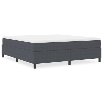 Boxspringbed Super King Corduroy Stof Donkergrijs 180 x 200 cm