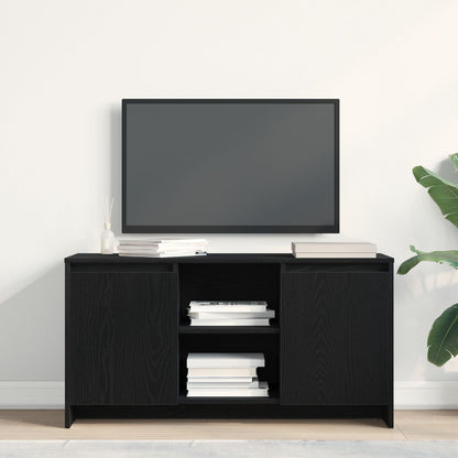 Tv-Kast Zwart Eik 102X37,5X52,5 Cm Bewerkt Hout