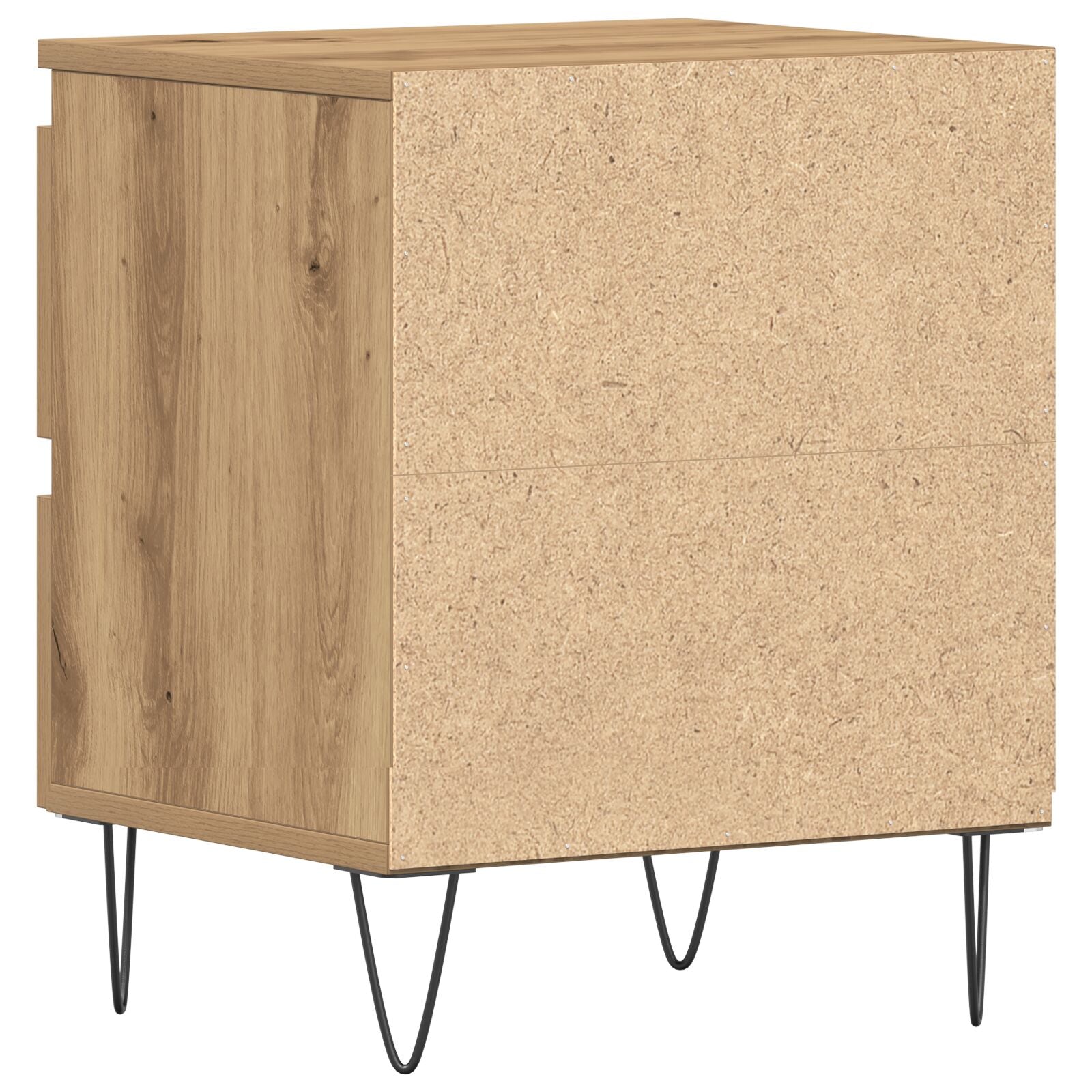 Nachtkastjes 2 Stuks Ambachtelijk Eiken 40X35X50 Cm Gegaan Hout