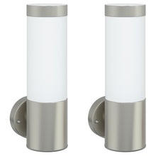 Buitenwandlampen 2 Stuks Rvs Ip44 Zilver zonder sensor