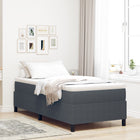 Boxspringbed 80x200 cm donkergrijs katoen