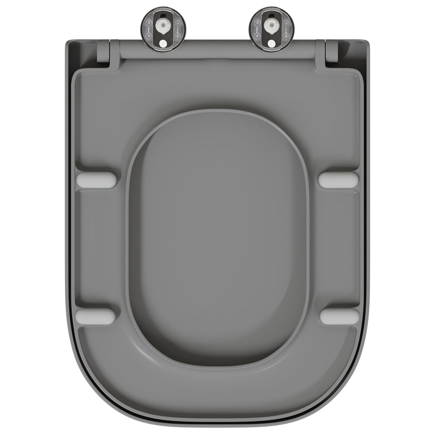 Snelle Toiletbril Met Soft Close Duroplast Grijs