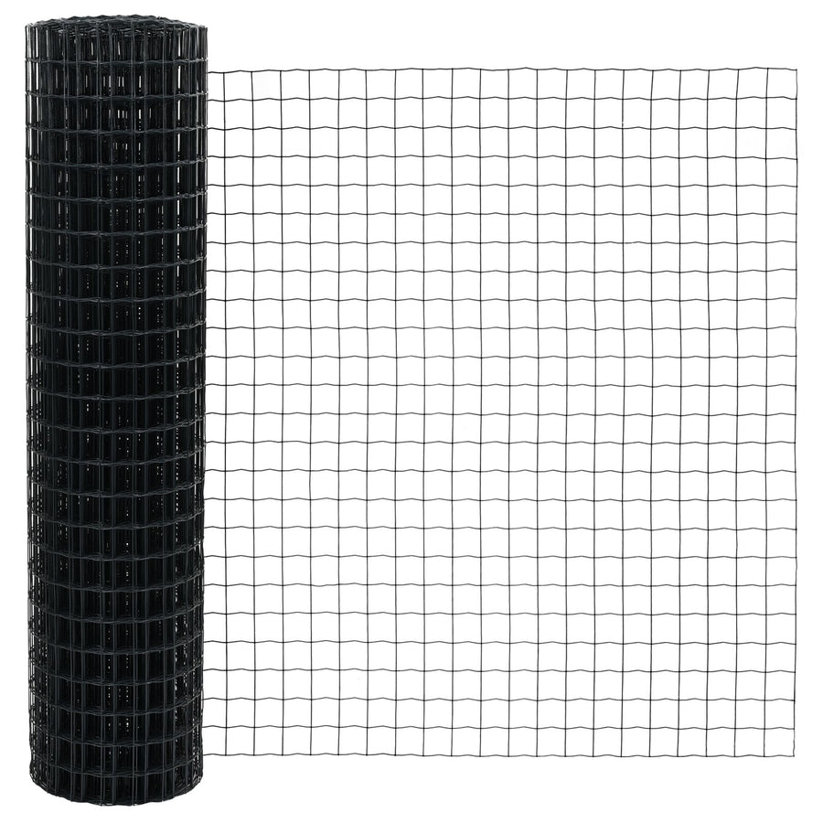 Metalen Tuinomheining Set Set Van 2 Grijs Metaal Medium