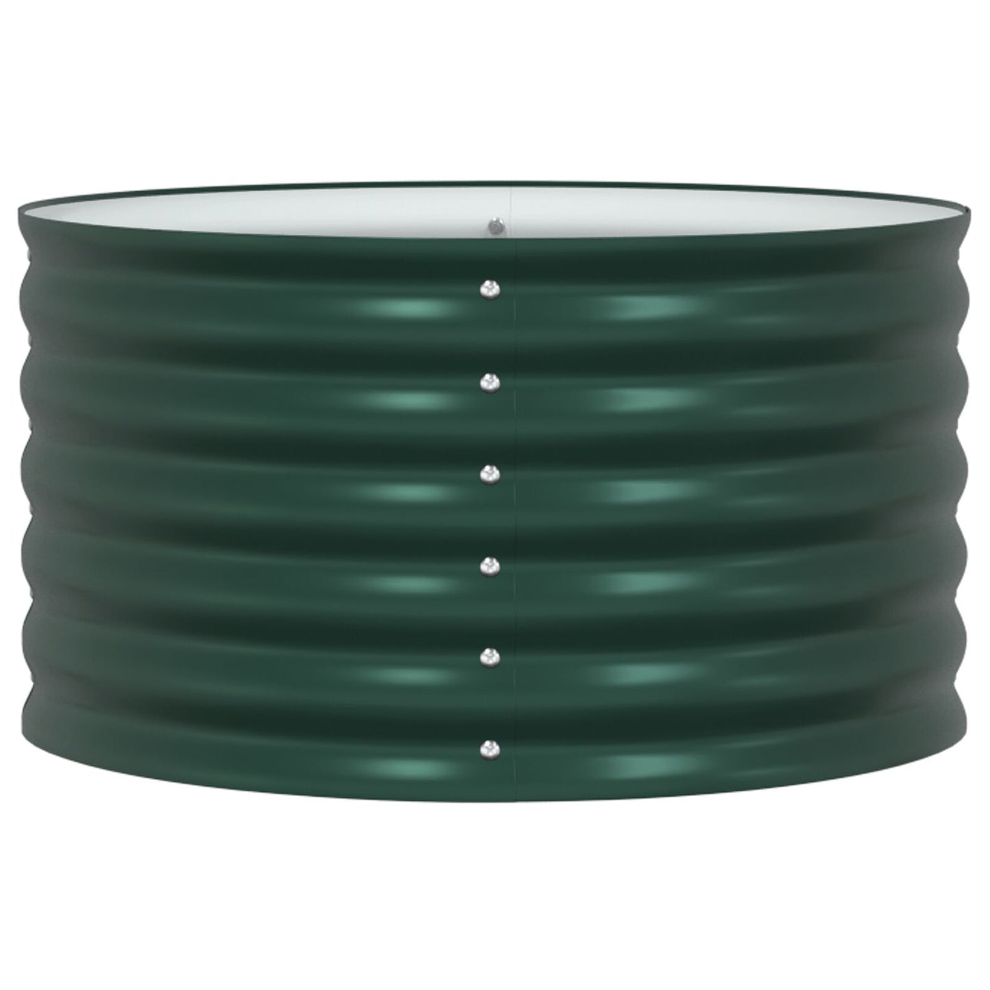 Tuin Verhoogde Bloembak Gegalvaniseerd Staal 80 x 80 x 44 cm Groen
