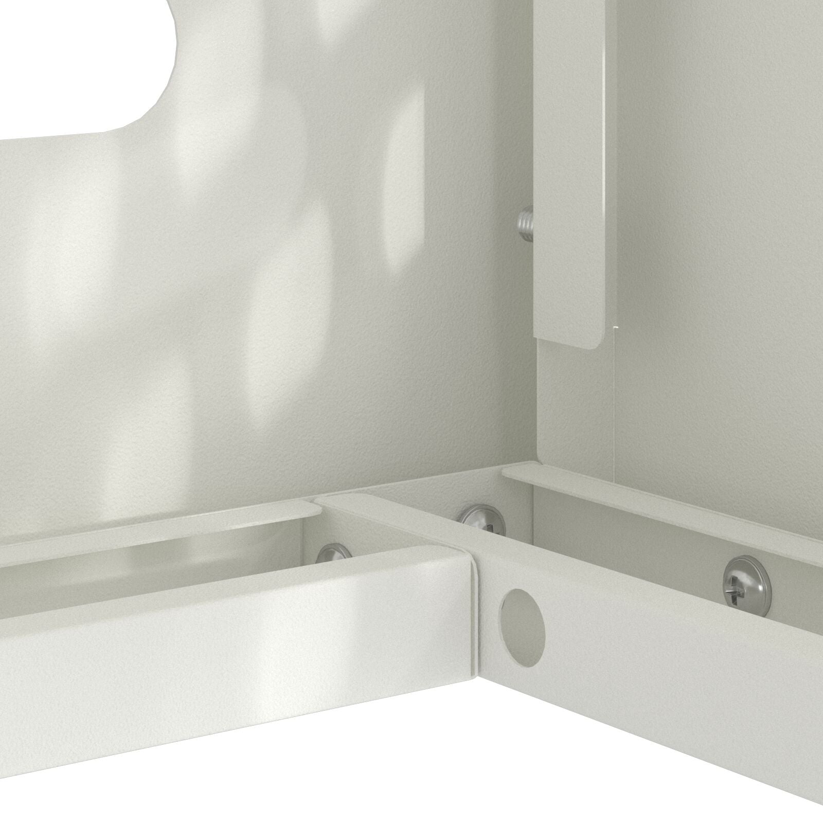 Airconditionerhoes Staal Wit 110 x 50 x 105 cm