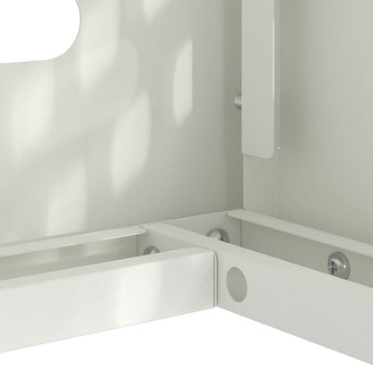 Airconditionerhoes Staal Wit 110 x 50 x 105 cm