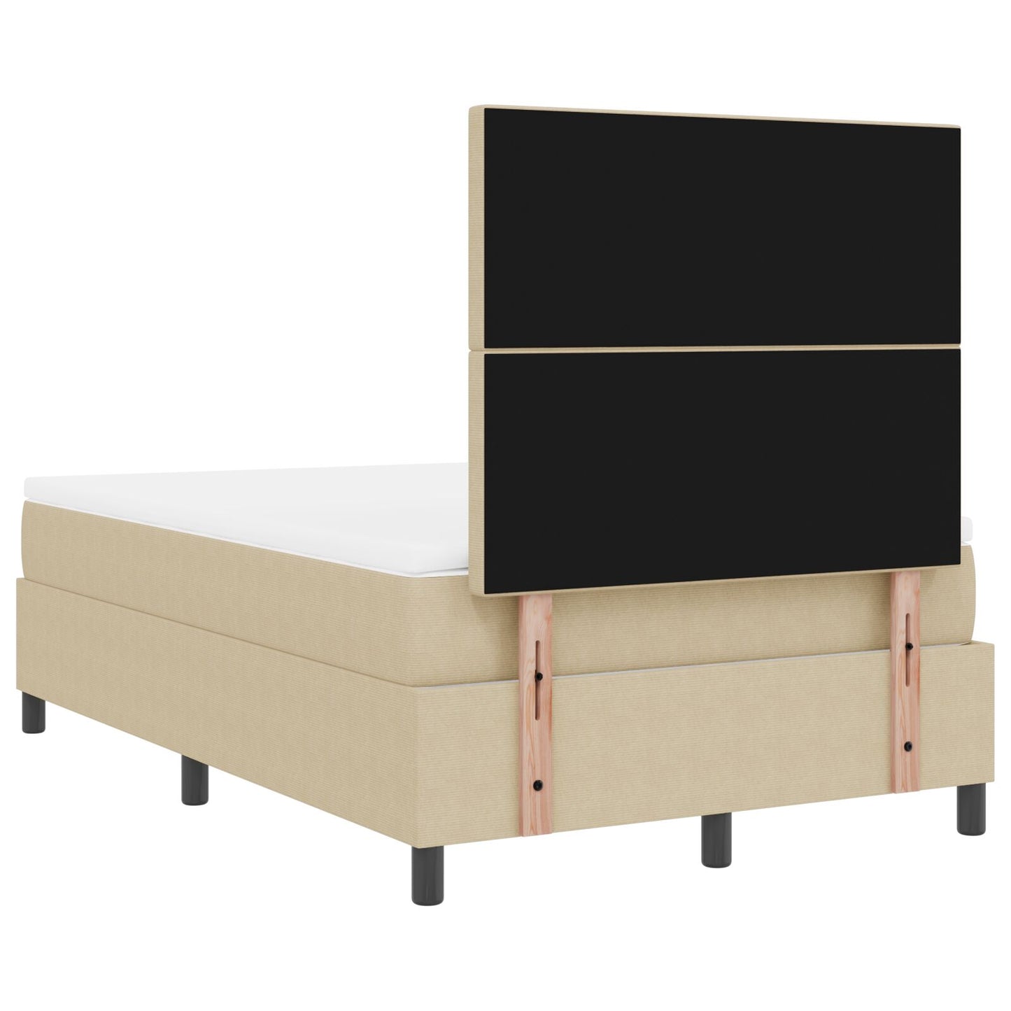Boxspringbed Met Matras Lichtgroen Grijs Klein Dubbel Corduroy Stof