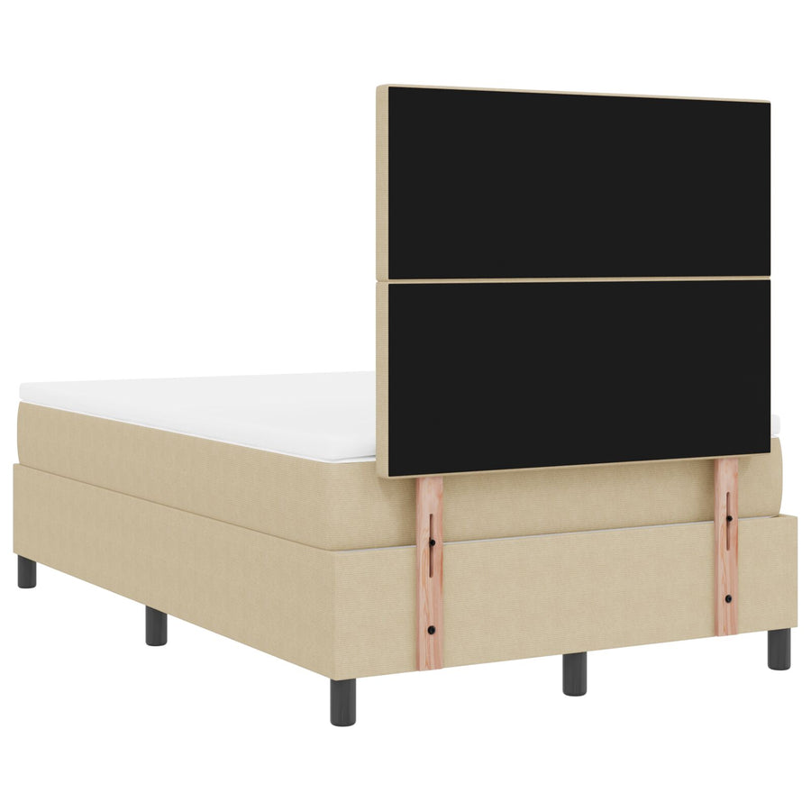 Boxspringbed Met Matras Lichtgroen Grijs Klein Dubbel Corduroy Stof