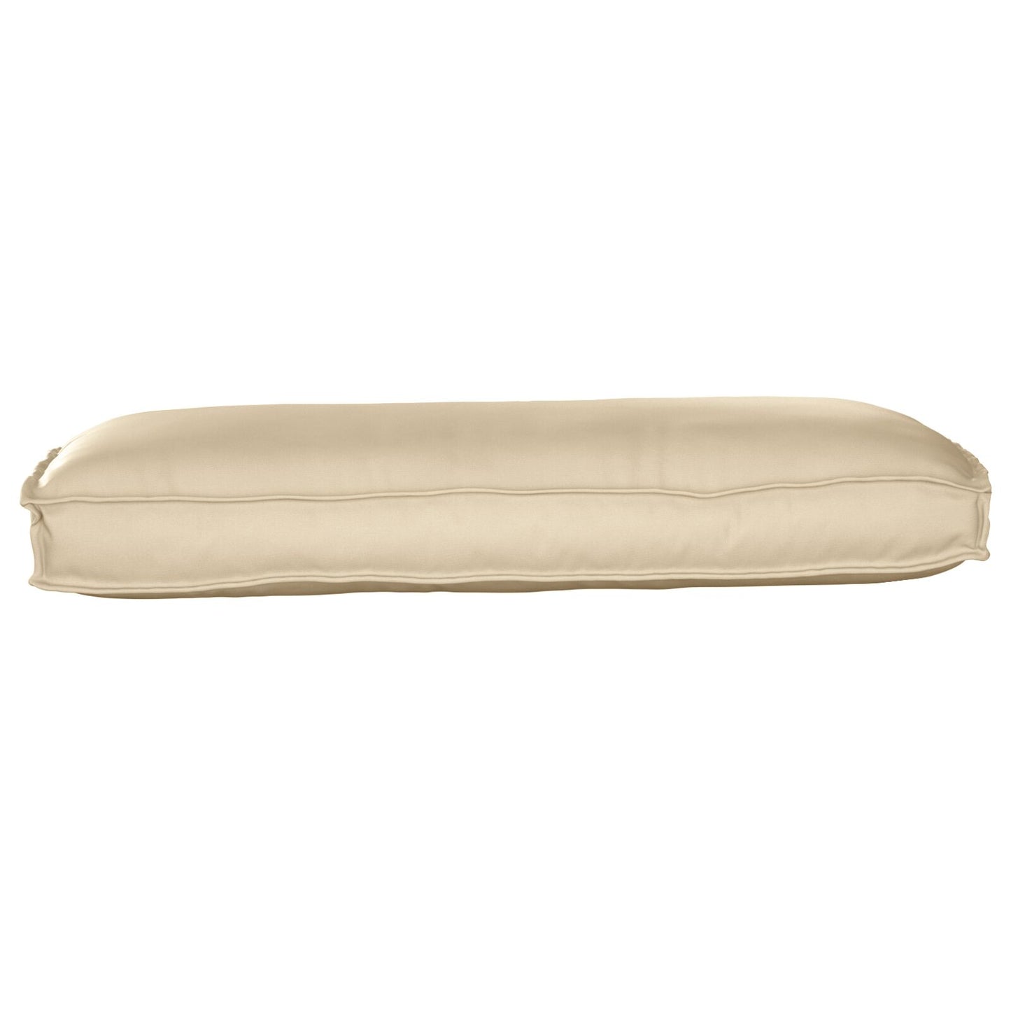 Outdoor Kussen Polyester 50 X 120 X 12 Cm Afneembare Hoezen Beige
