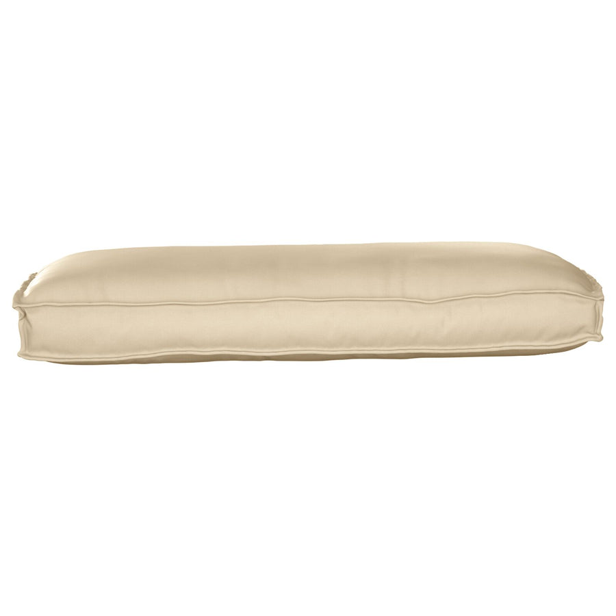 Outdoor Kussen Polyester 50 X 120 X 12 Cm Afneembare Hoezen Beige