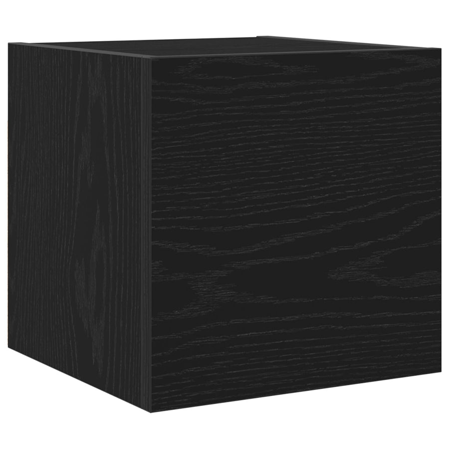 Tv Kast Voor Wandmontage Zwart Eik 30,5X30X30 Cm