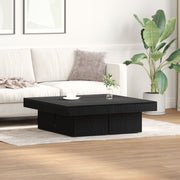 Salontafel 90x90x28 cm zwart eiken