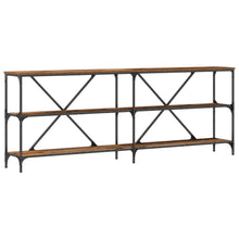 Console Tafel Oud Hout 200X30X75 Cm Engineered Hout En Staal