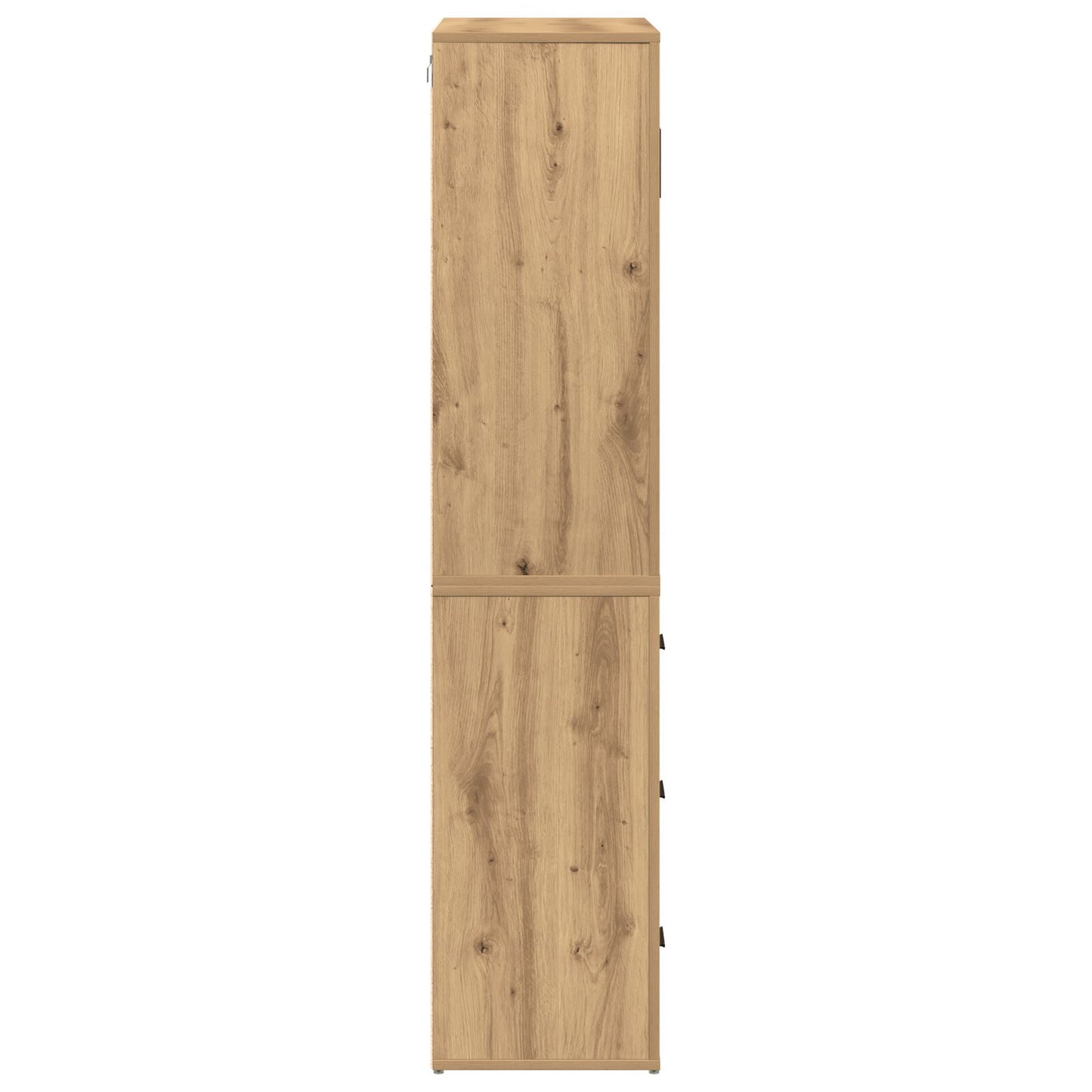 Hoogkast 80X33X150 Cm Bewerkt Hout Artisan eiken