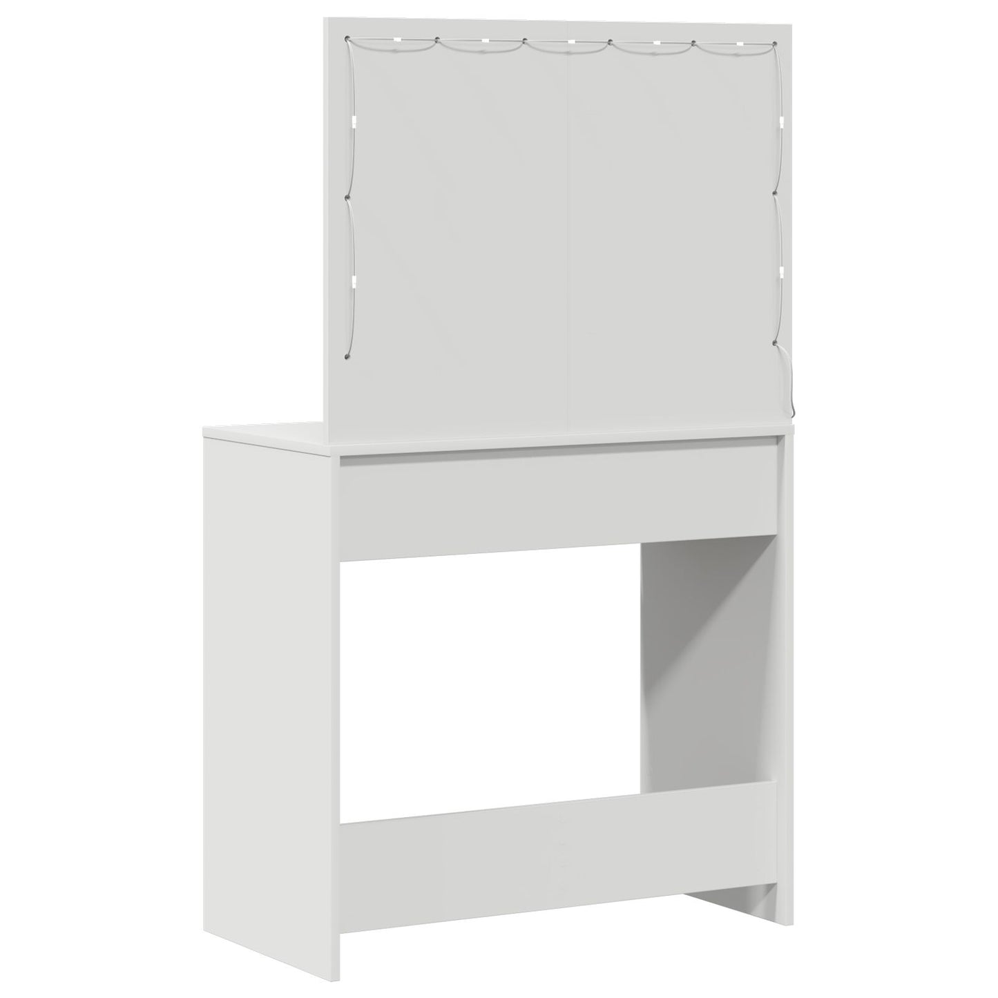 Kaptafel Met Led Lichten - , Wit 78,5 x 41 x 135 cm