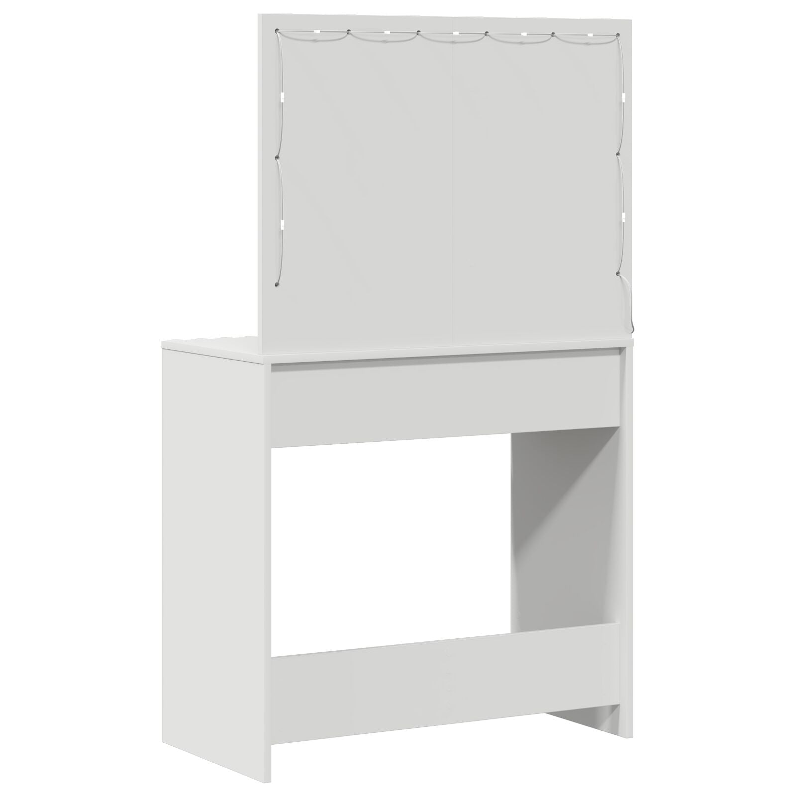 Kaptafel Met Led Lichten - , Wit 78,5 x 41 x 135 cm