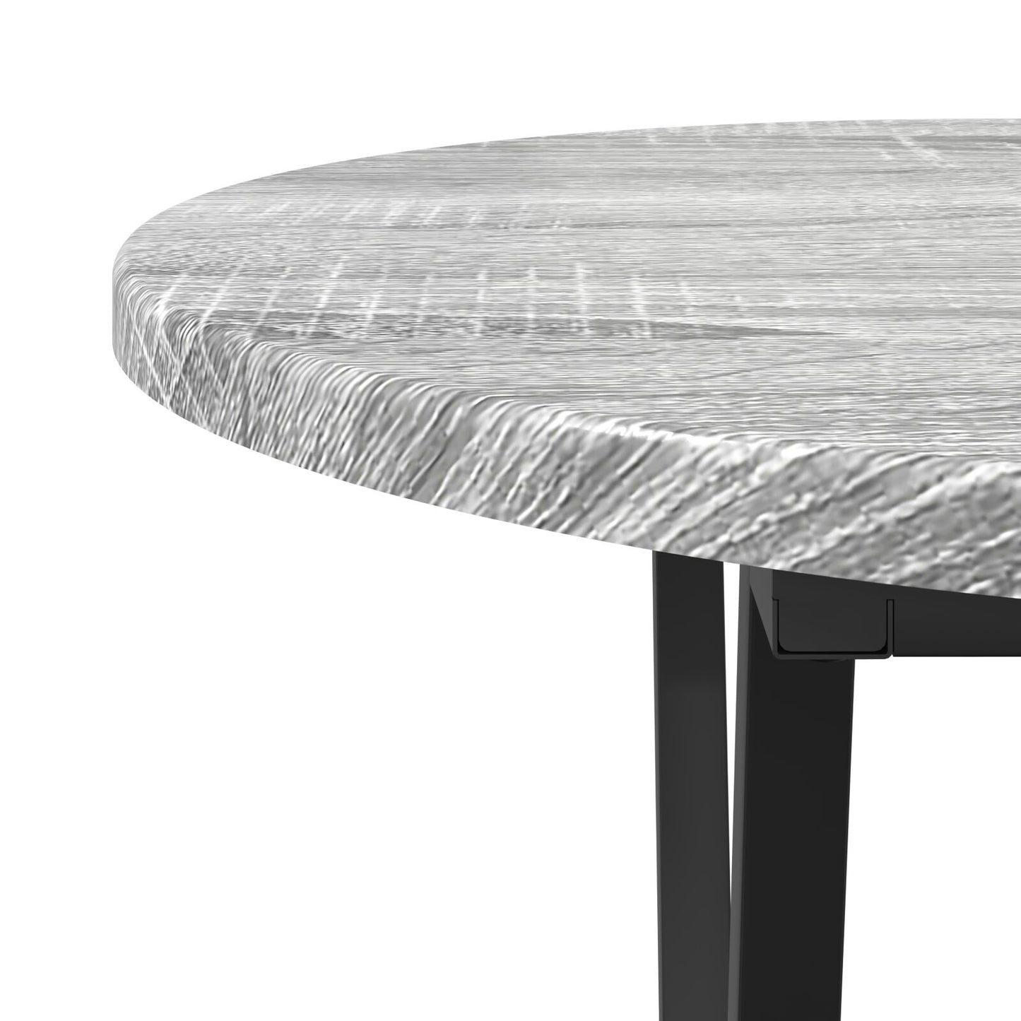 Salontafel - 80X40X40.5 Cm, Gemaakt Van Bewerkt Hout En Metaal Grijze sonoma