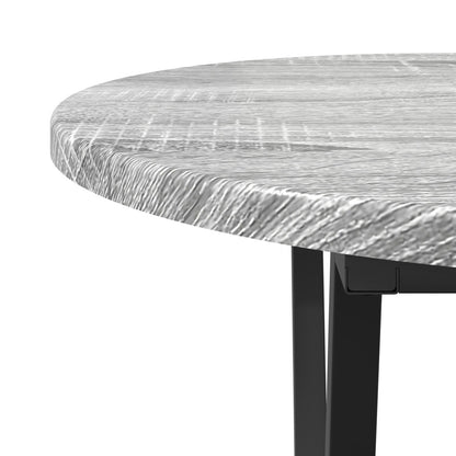 Salontafel - 80X40X40.5 Cm, Gemaakt Van Bewerkt Hout En Metaal Grijze sonoma