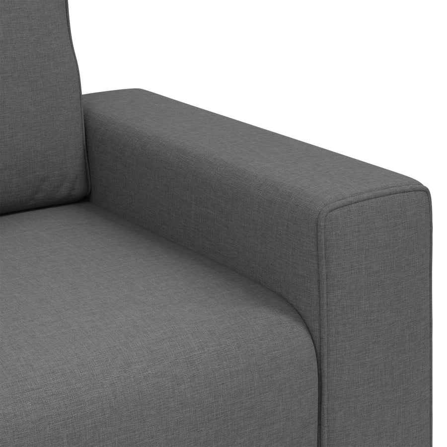 Fauteuil Bekleding Donkergrijs 59 cm