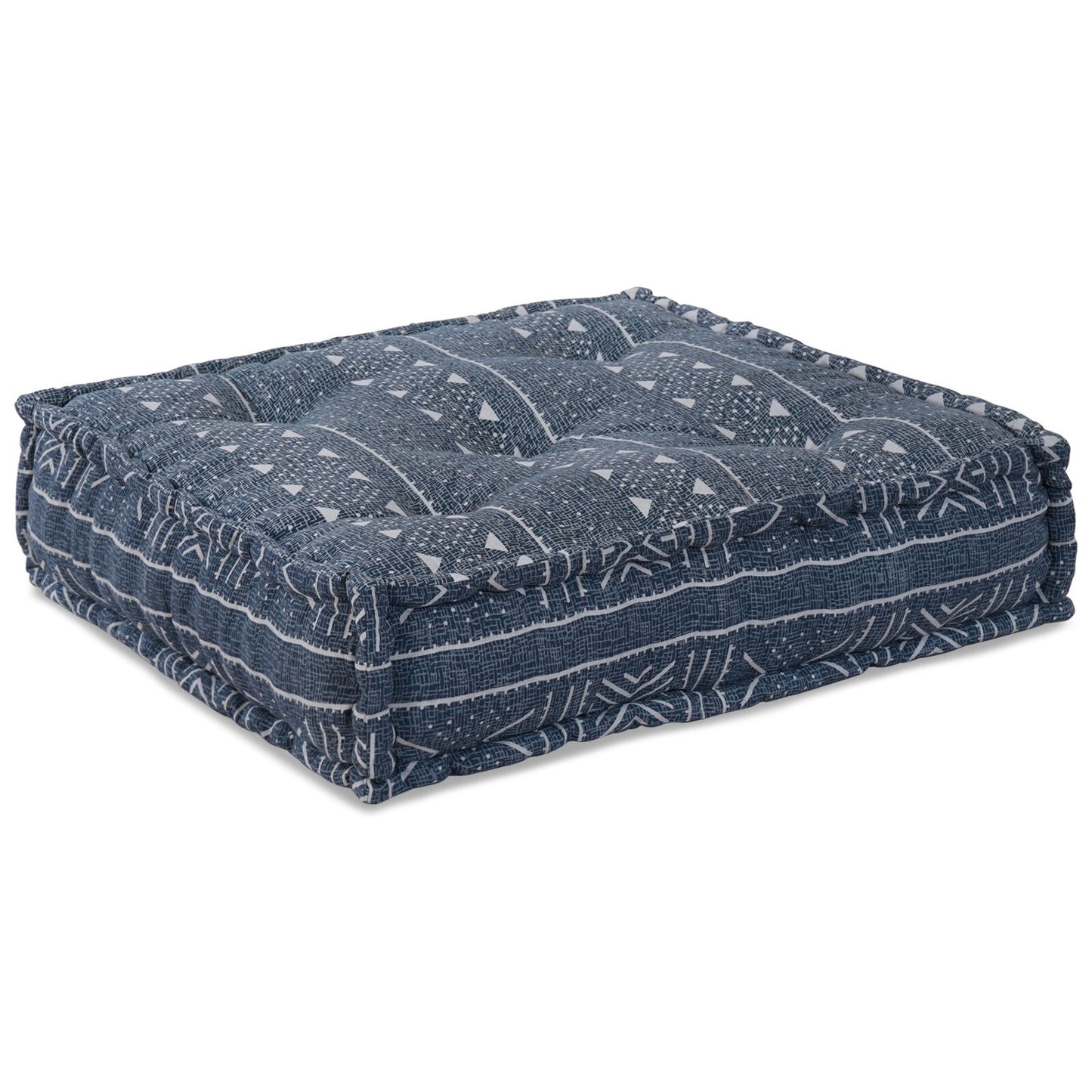 Modulaire Poef Indigo 70X70X36 Stof Indigo Print 70 x 70 x 36 cm Lounge bank
