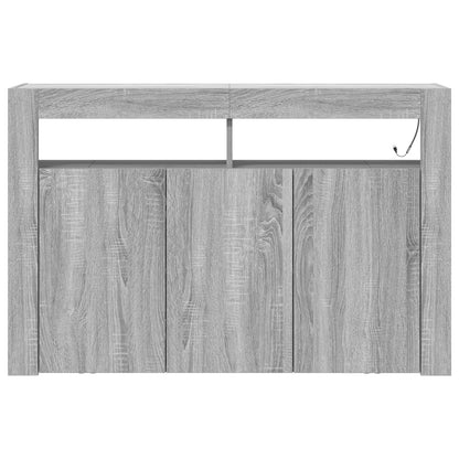 Dressoirkast Engineered Wood 116 X 30 X 75 Cm Grijze sonoma