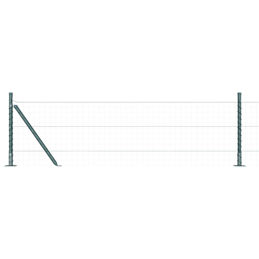 Fence Posts Set Van 52 Staal 3.2 X 3.2 X Stevig Groen 50 cm 52x betonnen post