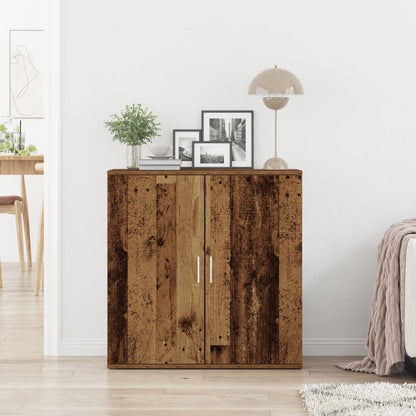 Sideboard Oud Hout 79X38X80 Cm Gelaagd Hout