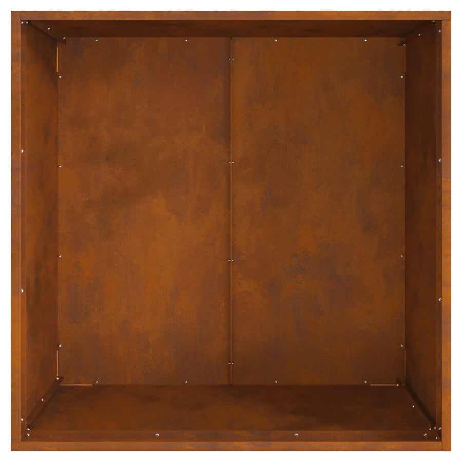 Vuurkorf Corten Staal Staal Duurzaam 80 x 80 x 43 cm Verweerd staal/Bruin
