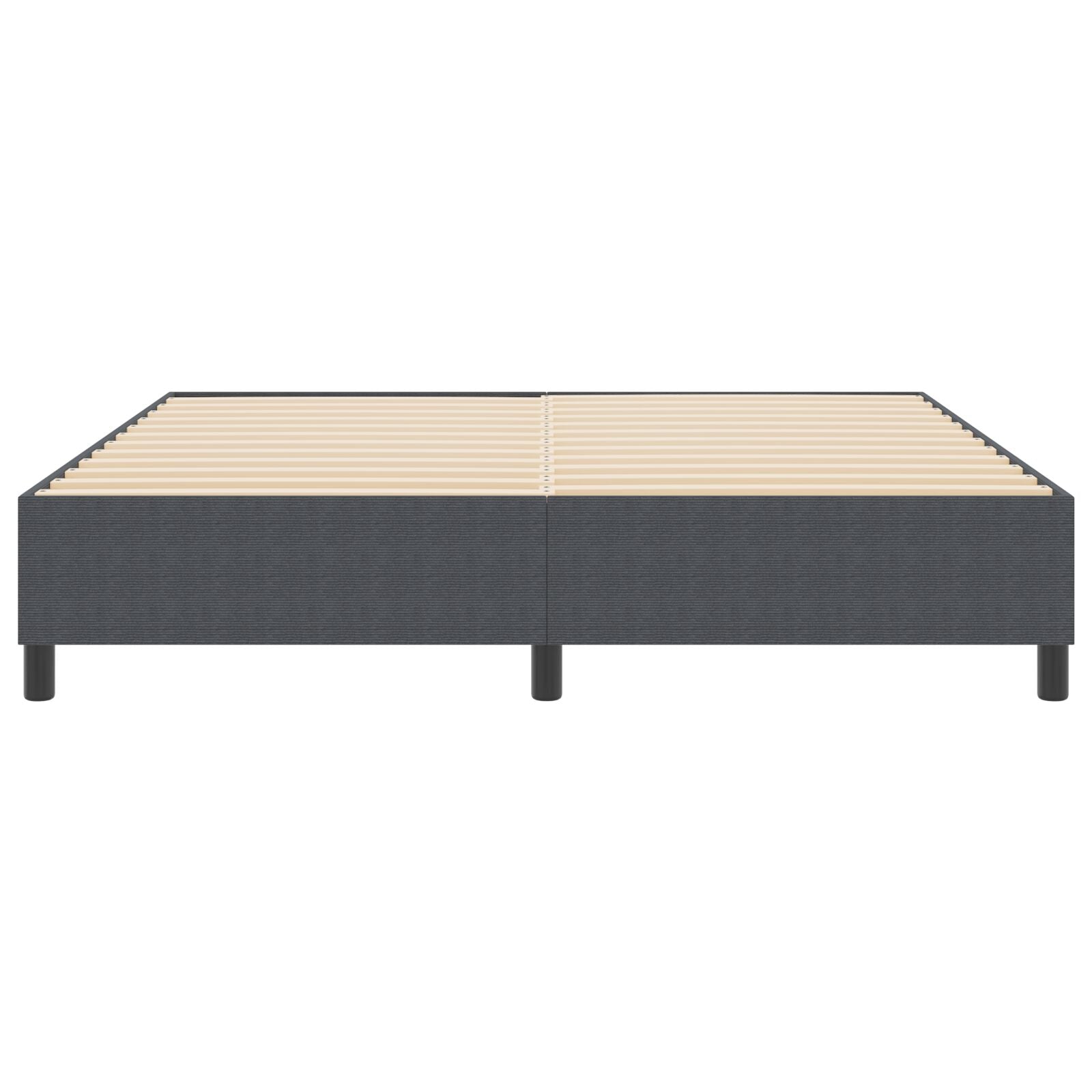 Boxspringbed Super King Corduroy Stof Donkergrijs 180 x 200 cm