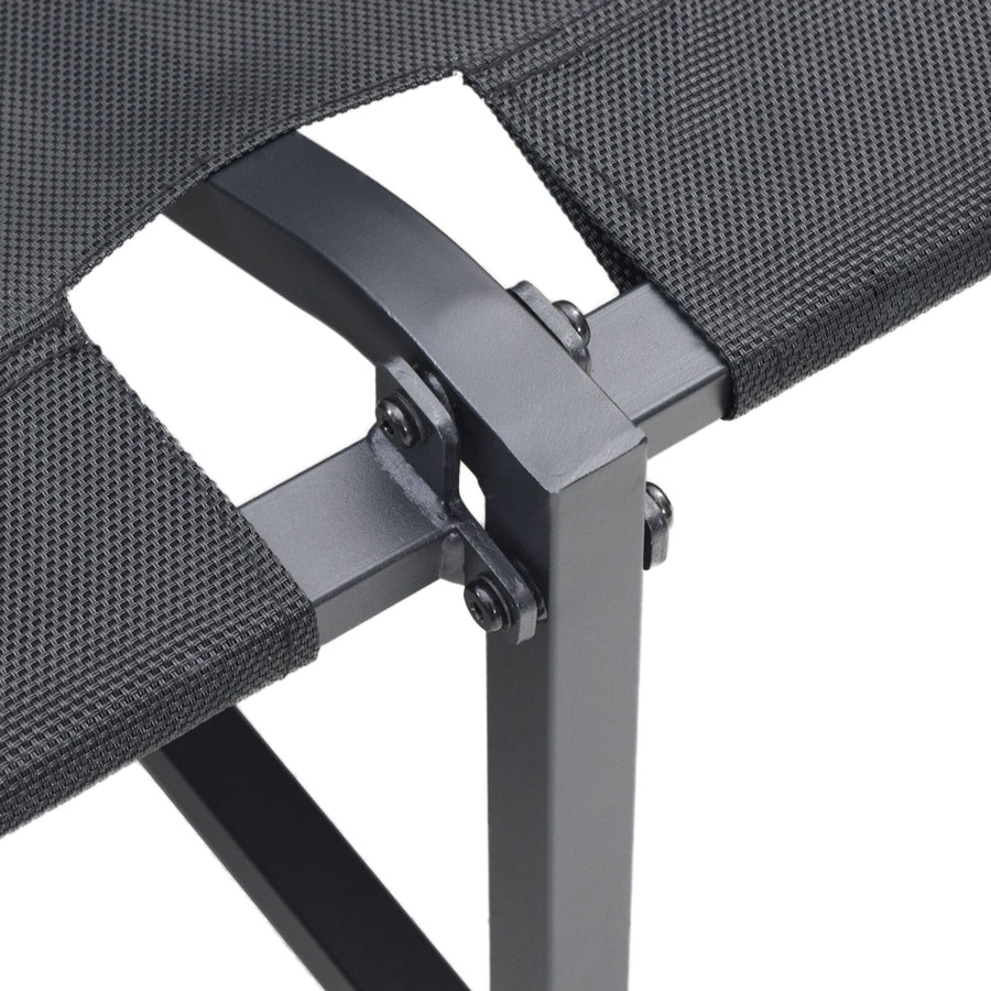2-Zits Tuin Sofa Met Licht Grijze Kussens Licht grijs