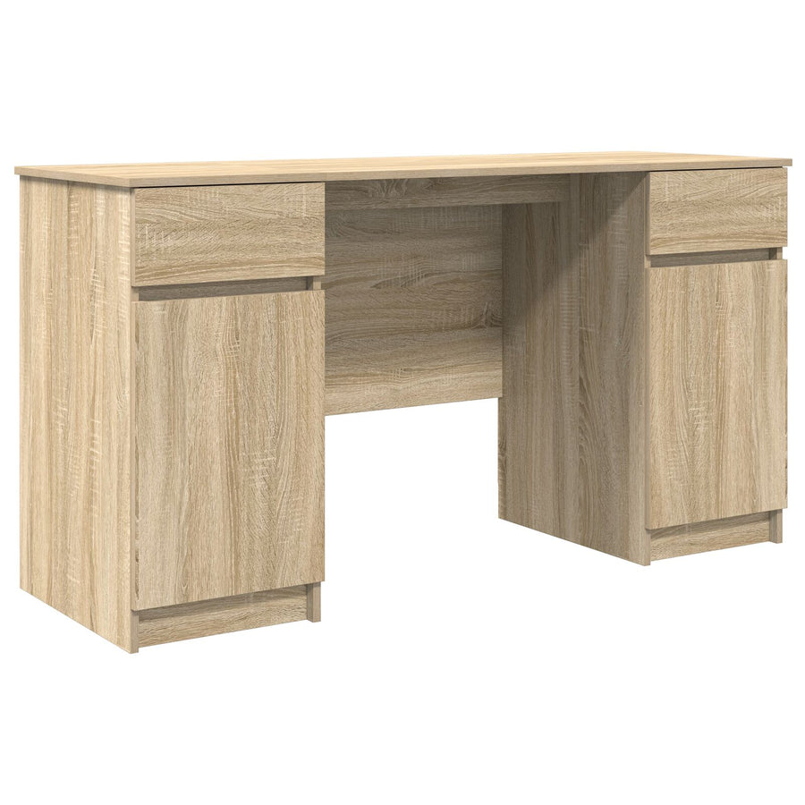 Bureau Sonoma Eik 140X49X76 Cm Bewerkt Hout