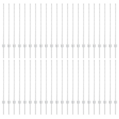 Omheining Palen 88 stuks U-Kanaal Zilver 140 cm Staal