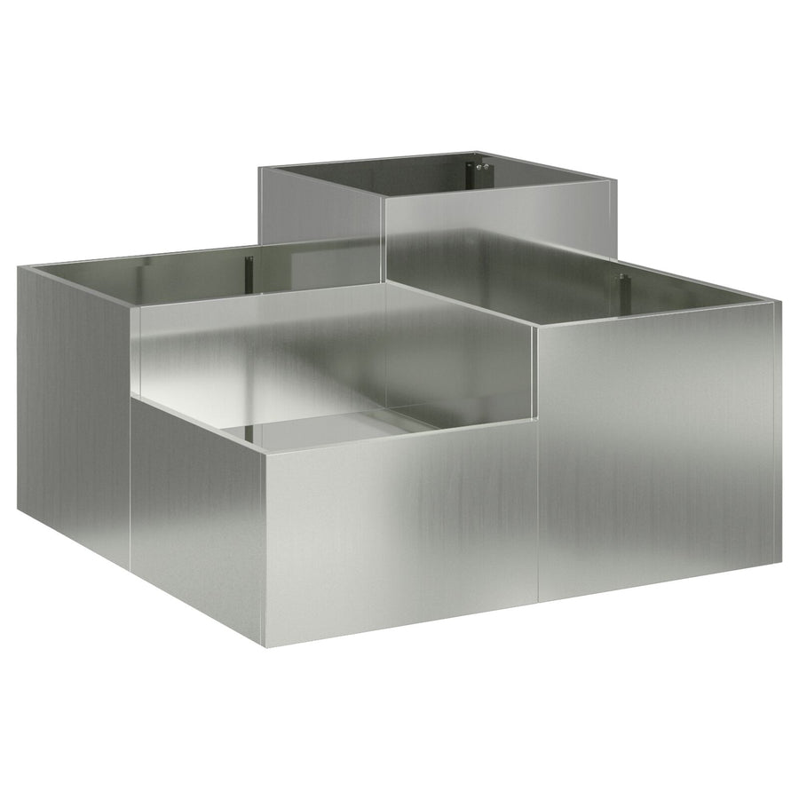 Tuinbak Gegalvaniseerd staal 100 x 100 x 48 cm